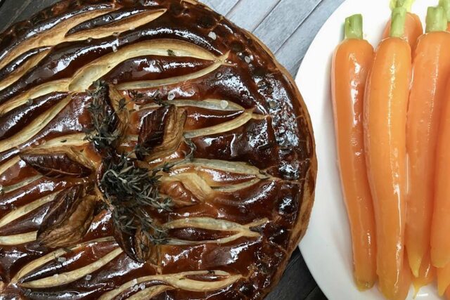 Golden-brown pastry crust pie served at Galvin Green Man during Essex Pie Week.