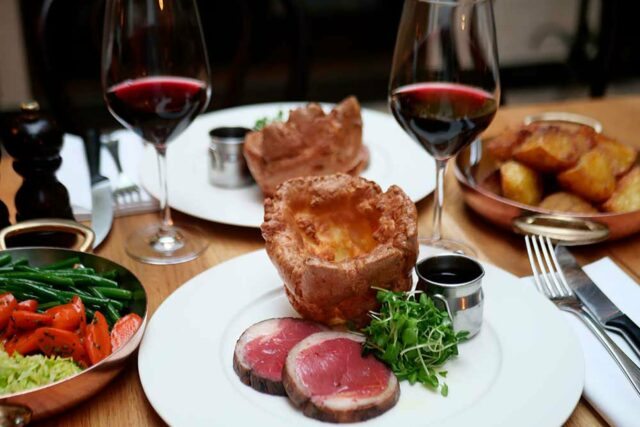 Perfectly cooked Chateaubriand steak dish for a Father's Day treat at Galvin London.