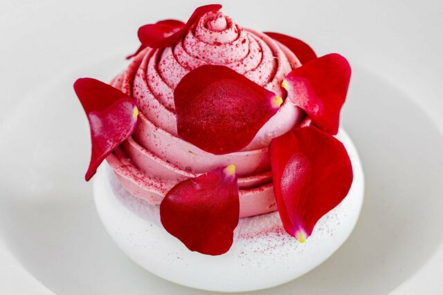 Exquisite Michelin-standard Valentine's Day course served at Galvin at Windows Mayfair.