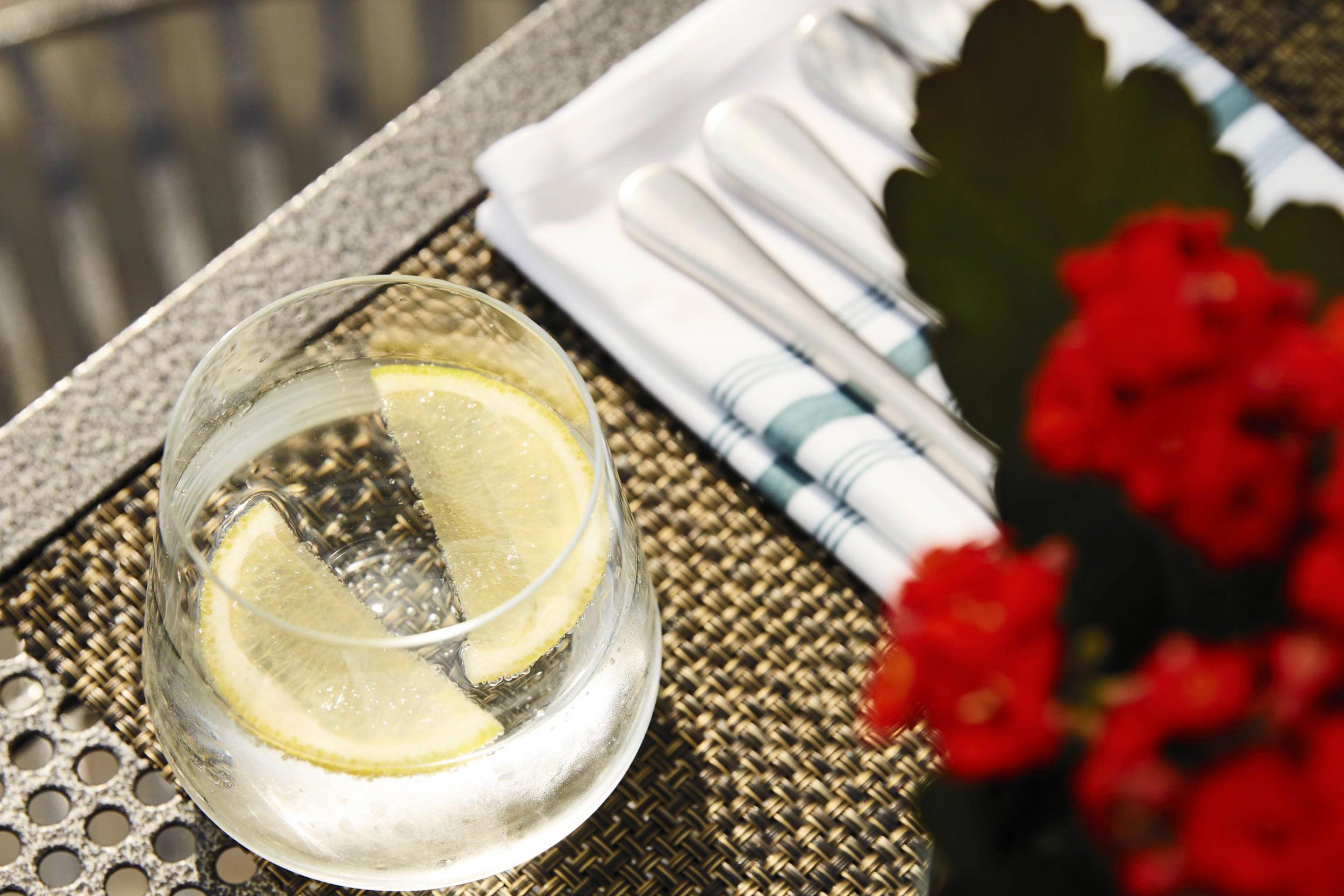 Sparkling wine glasses set for a luxury Valentine's Day dinner in Chelmsford.