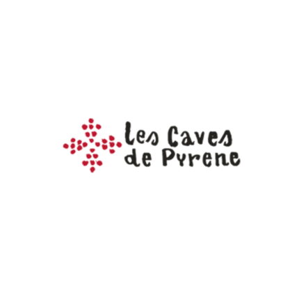 The official logo for Les Caves de Pyrene, proudly displayed as the dedicated partner for our philanthropic wine pairing evening.