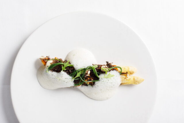 Exquisite seven-course Menu Gourmand vegetarian fine dining at Galvin La Chapelle London.