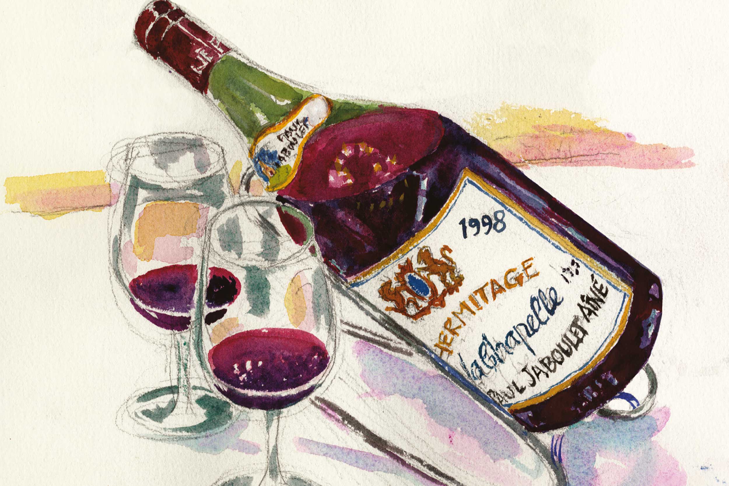 Pouring prestigious Maison Jaboulet French wines at our exclusive London dinner.