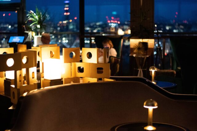 Pouring prestigious Champagne Louis Roederer at Galvin at Windows Mayfair.