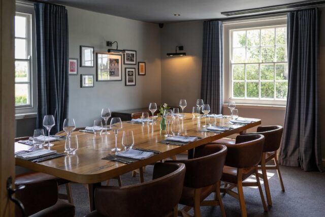 The Adnams Room at Galvin Green Man: Elegant private dining for up to 14 guests in Essex.