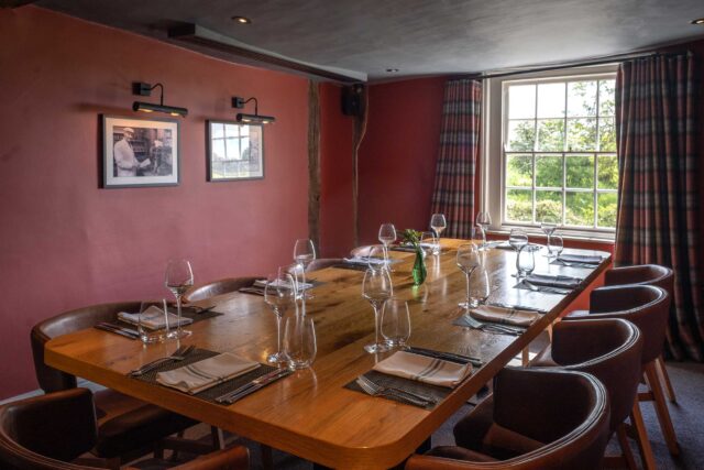 Restaurant Pub Chelmsford Essex with Private Dining Rooms Event Space Venue Howe Street Best Great Waltham in The Marriages Room