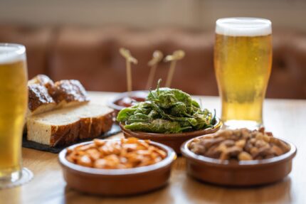 Michelin Bib Gourmand dishes featuring local Essex ingredients at Galvin Green Man.