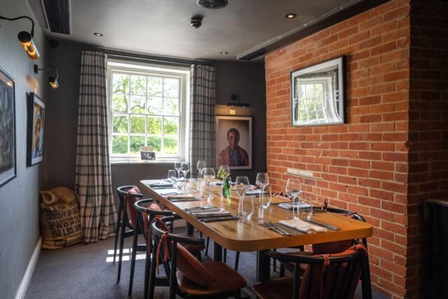 The Union Coffee Room at Galvin Green Man: Intimate private dining for 7-8 guests.
