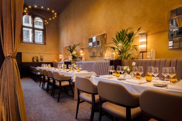 Private Dining Restaurant French Michelin Star City London Arch Event Space Function Room near Liverpool Street Station
