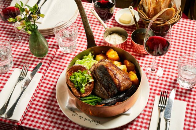 Exquisite Mother's Day starter dish served at the Michelin-starred Galvin Bistrot & Bar.