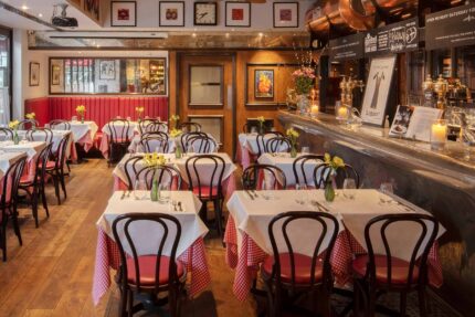 Private Dining and Events Venue Space Adjoining Spitalfields Market at Restaurant Galvin Bistrot & Bar