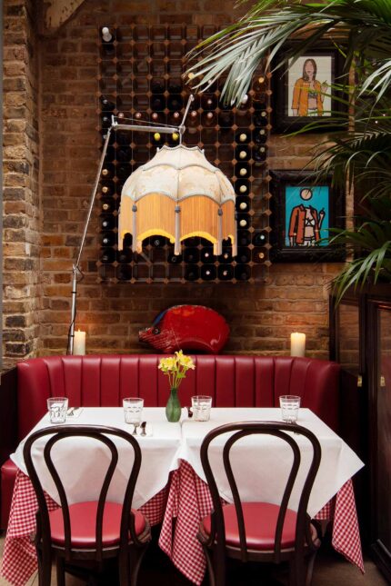 Mediterranean brasserie restaurant in Spitalfield Liverpool Street, three course meal with fizz for two at Galvin Bistrot & Bar.