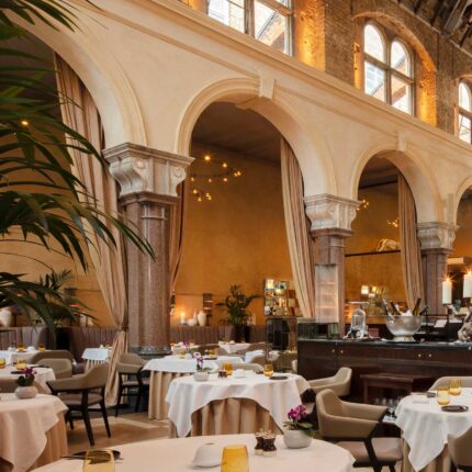 Gourmet culinary creation showcasing authentic Piedmont truffles at Galvin La Chapelle.