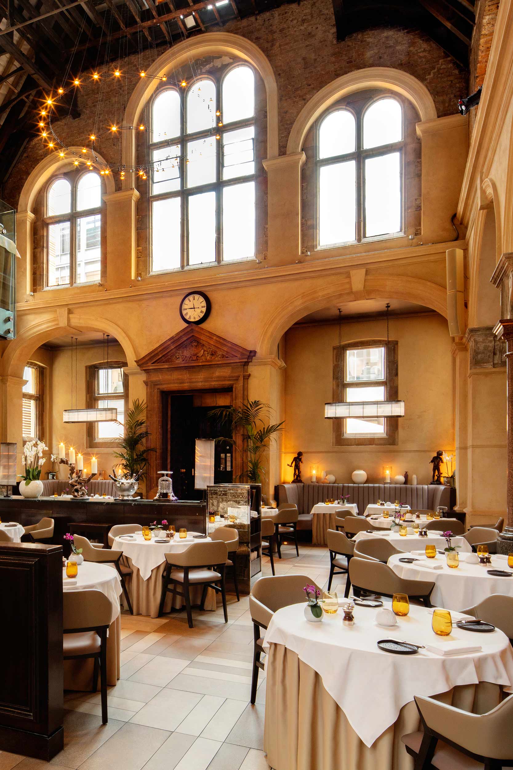 Artistically plated autumn cep mushrooms prepared by Galvin Michelin-starred chefs.