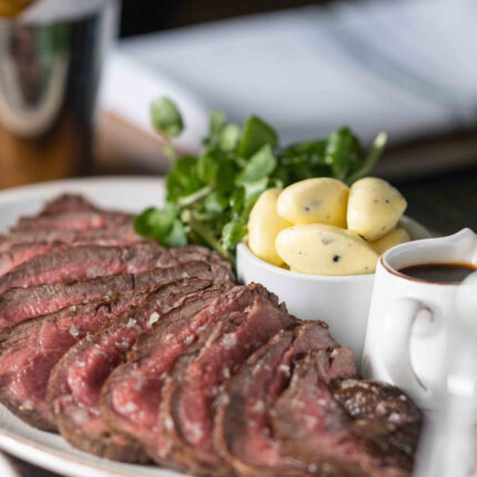 Beautifully prepared British pub sharing plates featured on the anniversary menu.