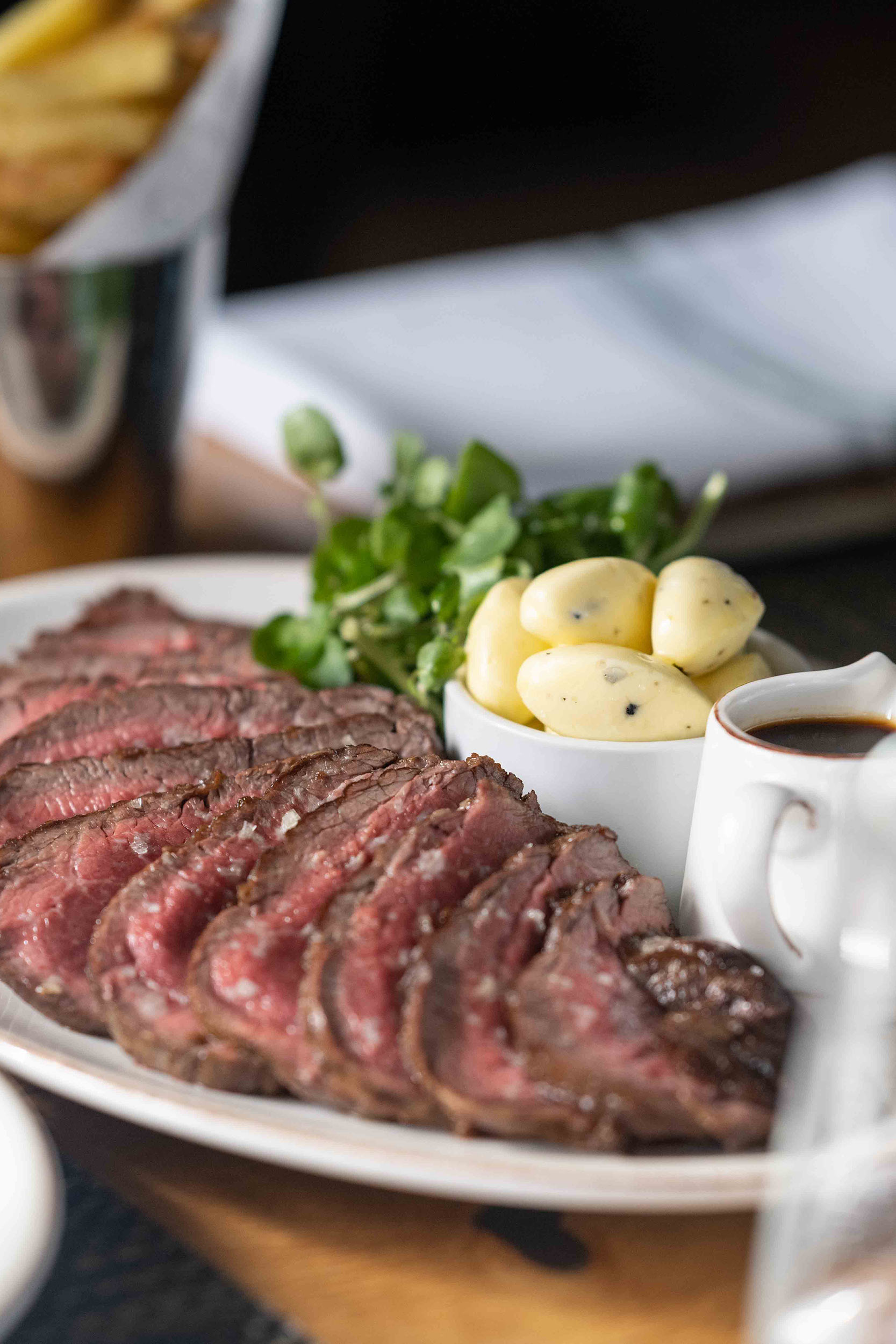 Beautifully prepared British pub sharing plates featured on the anniversary menu.