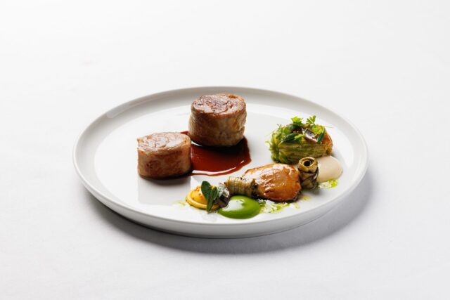 Classic French winter dining: Roasted venison with seasonal root vegetables at Galvin La Chapelle.
