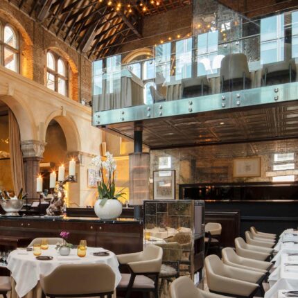 Expert sommelier presenting Prunotto Barbaresco pairings at Galvin La Chapelle.
