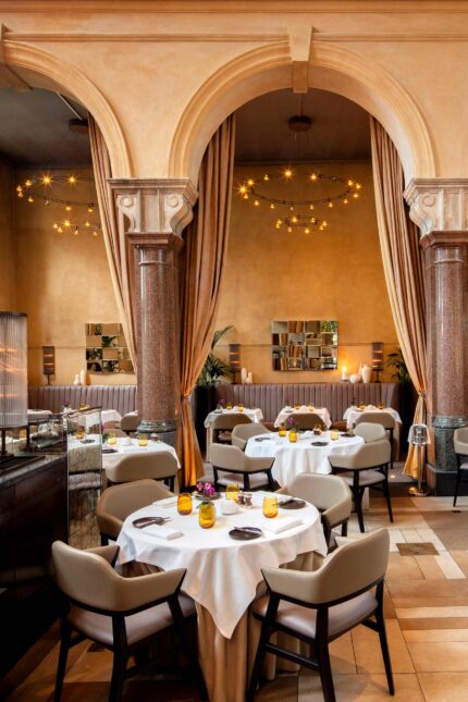 Best restaurant private dining French Michelin star City London Spitalfields La-Chapelle