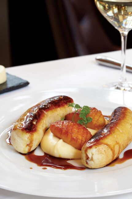 Gourmet Sunday roast option featuring seasonal produce at Galvin Green Man.