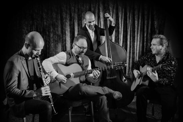 Live jazz band performing soulful melodies at Galvin Green Man in Chelmsford, Essex.