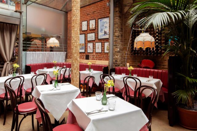 Best Mediterranean restaurant bar Spitalfields market beaujolais day