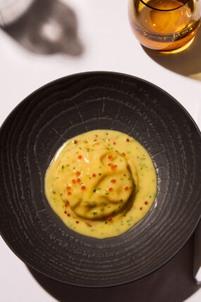 Diners celebrating New Year's Eve in The City of London with fine wine and a curated tasting menu at Galvin Restaurants.