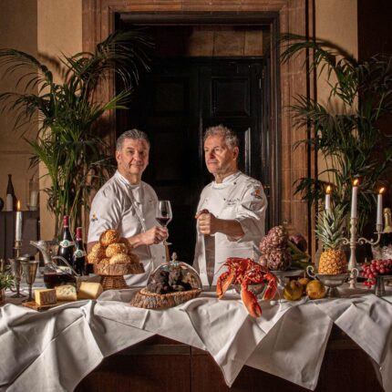 Michelin-starred chefs Chris and Jeff Galvin, founders of Galvin Restaurants London.