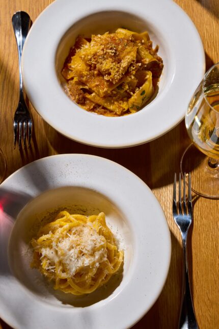 Mediterranean restaurant in Liverpool Street London New Year set menu a welcome toast to 2026, with your choice of wine, beer or soft drink.