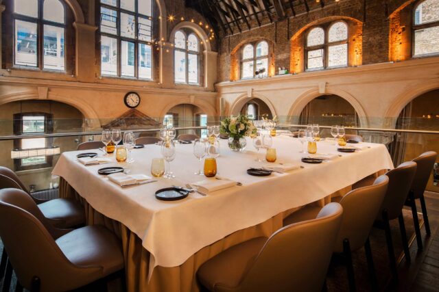 March Furleigh wine dinner at mediterranean restaurant in The City London, 5 courses, coffee & petit fours all perfectly paired with wines.