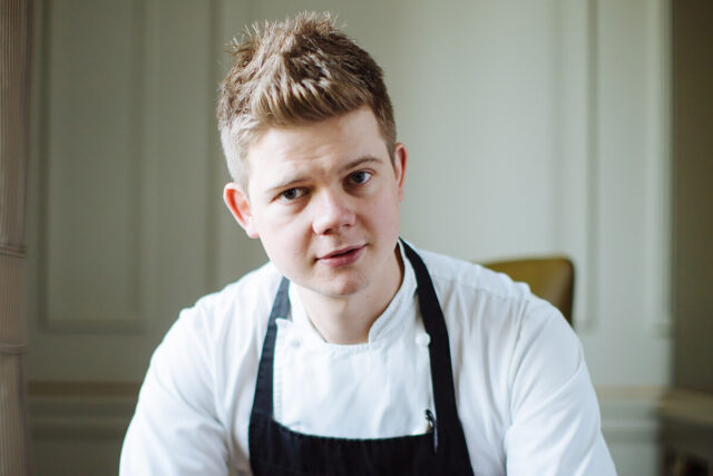 Chef Exchange with Tom Booton one-night-only, hosted by Galvin La Chapelle at the top restaurant in Bishopsgate London.