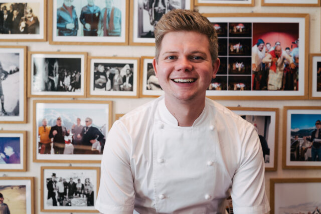 Chef Tom collaborating with the Galvin kitchen team for an exclusive Bishopsgate event.