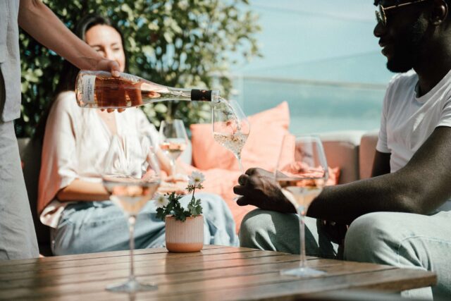 Outdoor dining at Sainte Marguerite Terrace, Galvin Bistrot & Bar Bishopsgate.