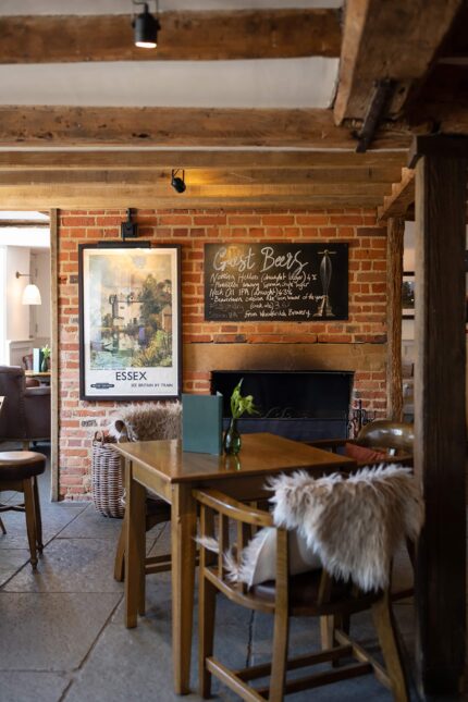 A sparkling wine dinner at restaurant Chelmsford pub Essex, four courses, each paired with exceptional sparkling wines.